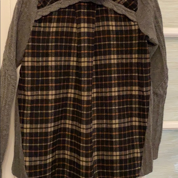 Anthropologie zip up hooded sweater - Sz L - Picture 6 of 8